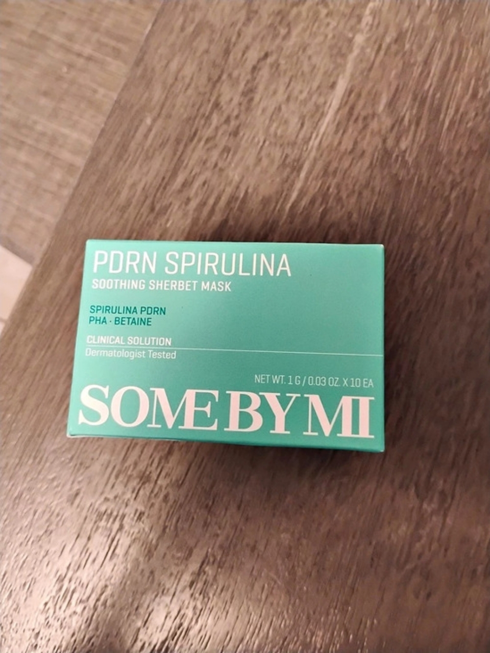 Some By Mi PDRN Spirulina Soothing Sherbet Mask Green NWT